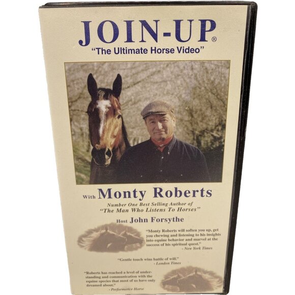 Join-Up The Ultimate Horse Video With Monty Roberts John Forsyth VHS Hard Case - Picture 1 of 9